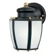 Westinghouse 6451600 One-Light Exterior Wall Lantern with Dusk to Dawn Sensor, Matte Black Finish on Steel 